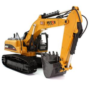 Комбинация Huina 1580 + 1582, лучшие бюджетные Игрушки для мальчиков, легированная металлическая машина, колесный погрузчик, грузовик с дистанционным управлением, экскаватор, игрушка, Радиоуправляемый экскаватор - Product Image 2