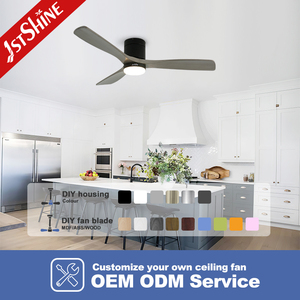 1stshine LED quạt trần nhà sản xuất 52 inch 6 tốc độ điều khiển từ xa LED Quạt trần - Product Image 4