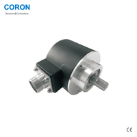 Encodeur rotatif absolu CORON GP50S semi-creux, diamètre de l'arbre 50 mm, 8 mm, 8-30 VDC, 10-2048 impulsions, NPN/PNP, code binaire BCD, code gris