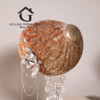 Décoration de maison de luxe, décorations de fête, accessoires pour la maison, intérieur moderne, ornements faits à la main en coquillages et en cristal