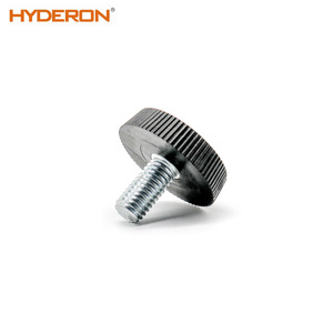 Hyderon Pieds réglables en acier avec tige filetée, design minimaliste, accessoires de quincaillerie pour meubles - Product Image 1