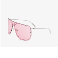 Nouvelles lunettes de soleil TFB ovales monobloc à double pont en métal, protection UV400, coupe-vent, unisexe, grande monture, pour usage extérieur
