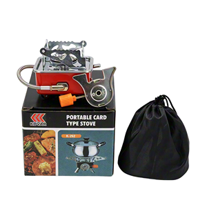 Réchaud de <span class=keywords><strong>camping</strong></span> pliable compact 95x95mm 3500W, modèle carré monobloc, au butane, mini réchaud à <span class=keywords><strong>gaz</strong></span> - Product Image 1