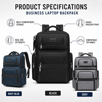 Mochilas Organizadoras de Viaje Personalizadas OEM ODM de 17.3 Pulgadas, Impermeables, Antirrobo, con Múltiples Compartimentos y Bolsillos