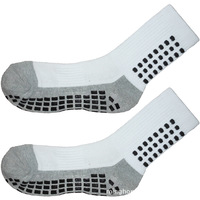 Chaussettes de basket-ball antidérapantes en coton éponge épais personnalisé Sport Grip Football Elite