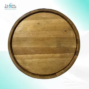 Tapa Decorativa para Barril de Roble con Aros Marrón Oscuro, Centro de Mesa Rústico para Bodas - Product Image 3