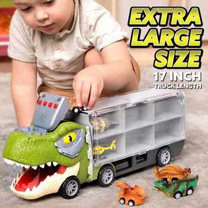 Camión de juguete 13 en 1 para niños, con 12 vehículos de dinosaurios de juguete con función de retroceso - Product Image 5