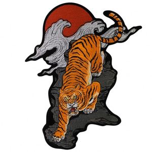Parche Termoadhesivo Grande de Tigre para Ropa, Aplique Decorativo para Chaqueta, Diseño de Transferencia por Calor, Parches Bordados con Logotipo Personalizado - Product Image 2