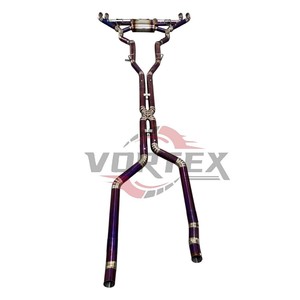 Sistema de Escape Valvetronic Vortex Racing para BMW X5M F95 X6M F96 4.4T 2020-2025, Silenciador de Titanio Morado con Corte en Forma de Pie, Kit Catback de Alto Rendimiento - Product Image 4