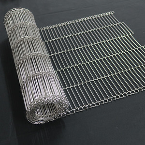 Bande transporteuse professionnelle de grillage d'échelle de chaîne d'acier inoxydable flexible pour la pizza de <span class=keywords><strong>boulangerie</strong></span> de four de tunnel - Product Image 5