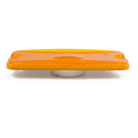 Haute Qualité 4 Pouces Rectangle Côté Marqueur Lumière 10-30V Ambre 3 Piranha LED Dégagement Réflecteur Lumière pour Camion Remorque Voiture RV