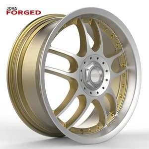 Automobile Gold Alloy Wheels 5x100 17 Inch Rims For Car Vw Mk5 Gti