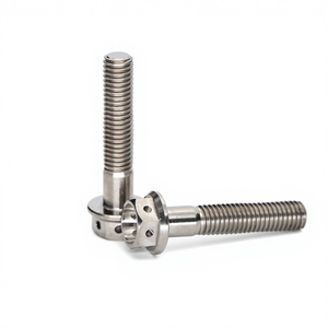 Vente en gros usine Vis à tête hexagonale à bride M8 en Titane pré-percée Grade Gr5 pour <span class=keywords><strong>fil</strong></span> de sécurité d'axe avant de moto - Product Image 5