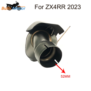Silencieux d'échappement de <span class=keywords><strong>moto</strong></span> de 52mm en acier inoxydable 304 pour 2023 + ZX4RR silencieux modifié <span class=keywords><strong>manchon</strong></span> en acier inoxydable embout en Fiber de carbone - Product Image 2