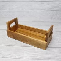 Bandeja de Madera de Teca para Servir Pan y Aperitivos, Plato Elegante para Pan, Bocadillos y Comidas, Decoración Duradera