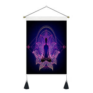 35*50cm Sieben Chakra Wandbehang Wandteppich Abstrakte Buddha Phase Tapisserie Kunst Yoga Wandteppiche Für Schlafzimmer Büro Dekorationen - Product Image 6