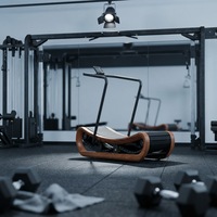 Tapis roulant manuel commercial Bickfit T10A - Cadre en acier incurvé, écran LED, non motorisé, vitesse 15-20 km/h, utilisation pour la musculation