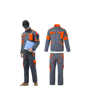 Coton mâle travail costume respirant travail Protection vêtements électricien atelier <span class=keywords><strong>Auto</strong></span> réparation veste travail uniforme ensemble - Product Image 6