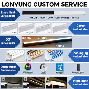 Lampada Lineare a Sospensione da Soffitto a LED Stile Moderno Industriale in Alluminio Bianco per Ufficio o Tavolo da Biliardo - Product Image 4