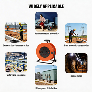 Câble d'extension SFE personnalisé avec prise EU 25/50M BS UK BRITISH, cordon en cuivre robuste 13A, <span class=keywords><strong>enrouleur</strong></span> de câble - Product Image 4