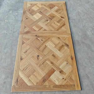 Suelo de parquet Versalles con laca UV o aceitada natural desgastada y desechada a mano, suelo de madera de roble y de ingeniería para casa de Villa - Product Image 1