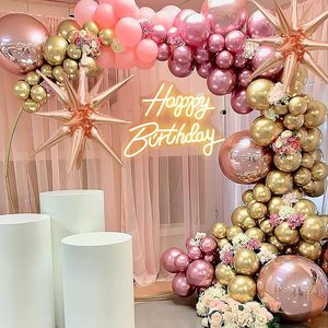 Panneau néon LED Joyeux Anniversaire, Décoration murale, Toile de fond de fête, Décoration pour la maison, les centres commerciaux et les événements, Alimentation USB, Multicolore, Étanche IPX3 - Product Image 2
