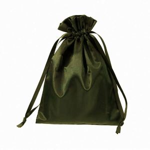 Manufacturer in Stock Black Denim Solid Color <b>Drawstring</b> Bag Dustproof Storage Customizable Logo Tote & <b>Backpack</b> Style Packaging - Product Image 3