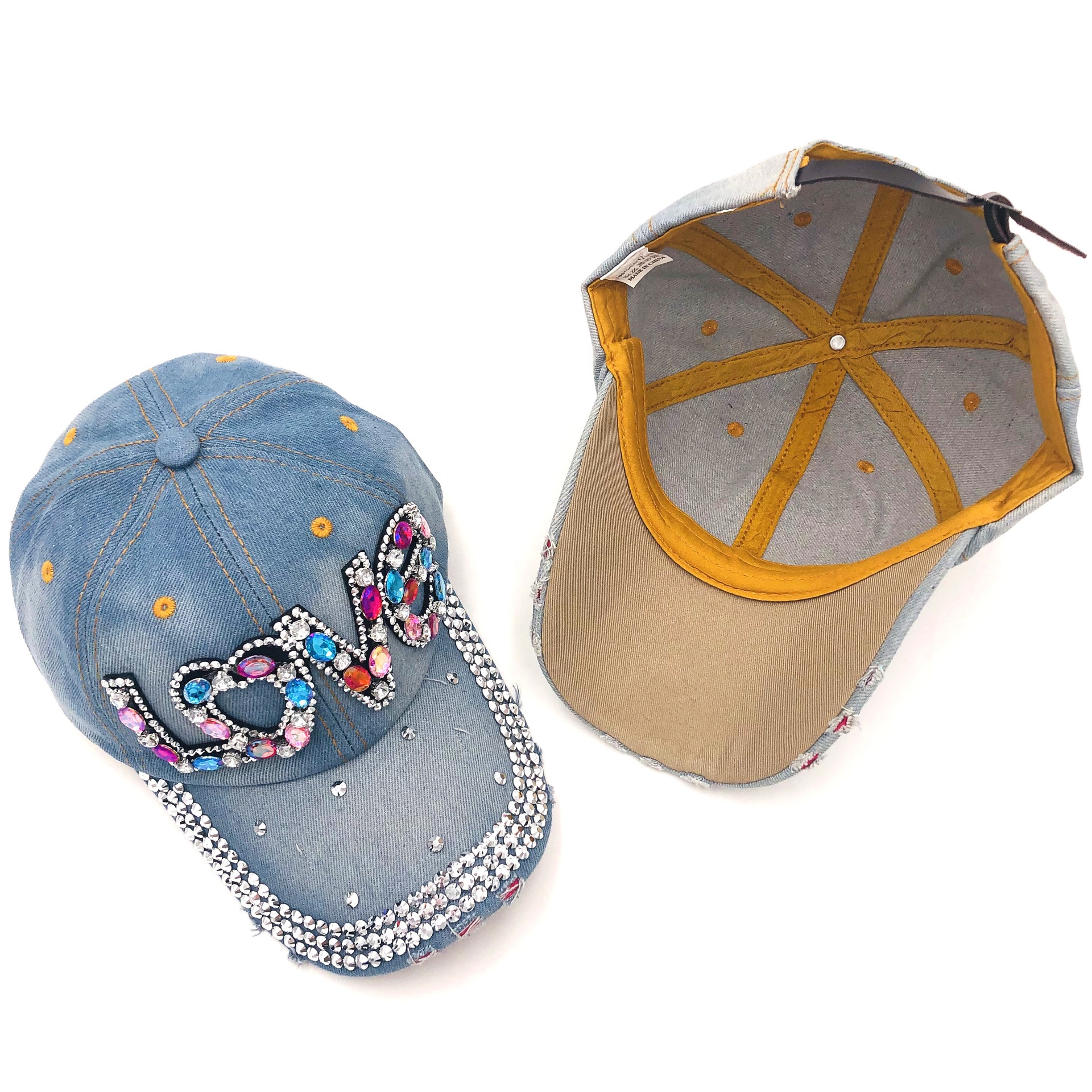 Berretti da baseball in cotone lavato per donna uomo cappello snapback