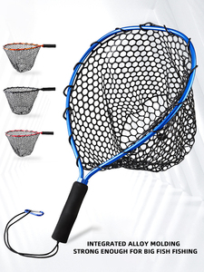 Wholesale Aluminum Alloy Lure Fishing <strong>Nets</strong>,Telescopic Landing <strong>Net</strong> Pole Hand <strong>Net</strong> Silica Gel <strong>Mesh</strong> - Product Image 3