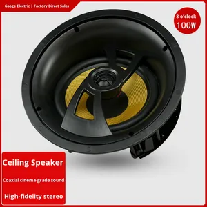 Loa âm trần phân tần âm thanh độ trung thực cao 8 Ohm 6/8 inch hướng hướng dẫn hướng 100W công suất AC cho rạp hát gia đình - Product Image 3