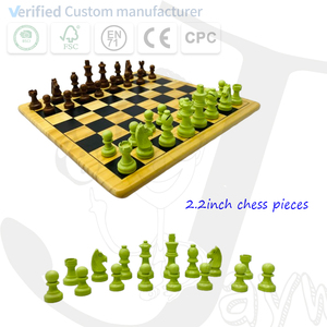 2.2in <strong>Unique</strong> Wooden <strong>Chess</strong> <strong>Set</strong> for Children New Design Unfolding Board Colorful Checkers Tic-Tac-Toe Includes Concept <strong>Unique</strong> Box - Product Image 4