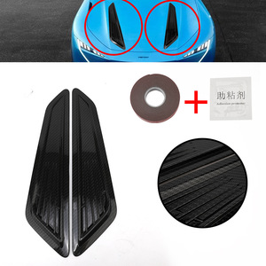 ฝาครอบช่องระบายอากาศตกแต่งฝากระโปรงหน้ารถยนต์ สีดำ ทำจากพลาสติก ABS สำหรับตกแต่งรถยนต์ - Product Image 5