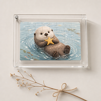 Puzzles en acrylique transparent personnalisés en gros, jouets éducatifs pour enfants, jeux de société animaux de dessin animé, cadres pour cadeaux d'anniversaire pour enfants