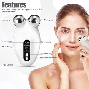 2024 Microcurrent Facial Device Professional Anti Aging Facial Massager <strong>Micro</strong> Current Face <strong>Roller</strong> for Face Lift Skin Tightening - Product Image 3