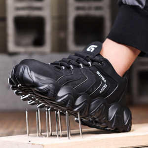 <span class=keywords><strong>Scarpe</strong></span> Antinfortunistiche YIZHONCO con Tomaia in Rete, Punta in Acciaio, Suola Leggera Ammortizzante, Stile Sportivo e Confortevole - Product Image 3