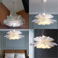 JYLIGHTING Lustre de style nordique Fleur Pétale Lampe Design simple Salle de mariage moderne Suspension