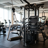 Beadia BJI1104 Poignée de machine à câble en alliage d'acier pour lat pulldown, accessoire V-Bar pour triceps avec poignée en caoutchouc, accessoire d'exercice de gym