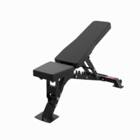Banco de Pesas Comercial para Entrenamiento con Mancuernas, Banco Plano Grande con Asiento Acolchado para Flexiones