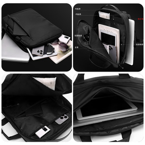 Sac à dos pour ordinateur portable Wepower, grande capacité, voyage d'affaires, unisexe, noir uni, poignée, 1331, automne 2025 - Product Image 3