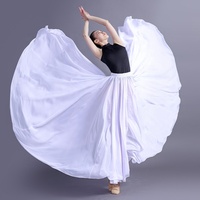 Jupe de danse orientale 720 degrés, longue jupe de danse espagnole, jupe soleil, costume de scène pour femme