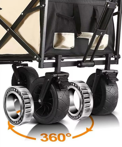 Customizable <b>Foldable</b> Easy Move <b>Cart</b> Heavy Duty Shopping <b>Cart</b> with Four-Wheel Platform Structure for Outdoor - Product Image 3