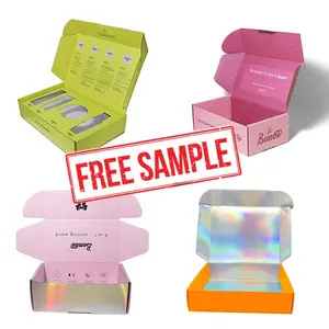 Mailer Box produce scatole ondulate colorate personalizzate con Logo personalizzato stampato, scatole per imballaggio di abbigliamento durevole per panno