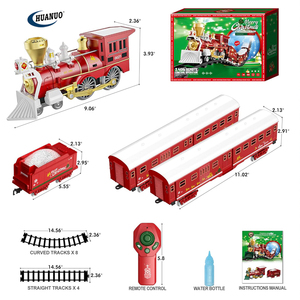 <span class=keywords><strong>Jouets</strong></span> de <span class=keywords><strong>train</strong></span> télécommandés pour enfants, fumée, lumières et sons, ensembles de trains de Noël pour autour de l'arbre, jouet de <span class=keywords><strong>train</strong></span> de Noël - Product Image 6