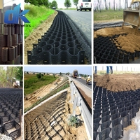 Géocell en HDPE stabilisé aux UV pour murs de soutènement, protection de pentes et aménagement paysager, pour pentes routières