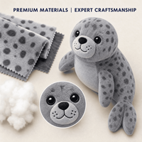 Nouvelle mascotte phoque tacheté personnalisée, jouet en peluche, fabrication directe d'usine, OEM ODM, peluche de haute qualité, jouet en peluche personnalisé, cadeau promotionnel