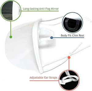 Manufaktur terlaris masker wajah bening plastik sanitasi transparan antikabut industri makanan kustom UNTUK RESTORAN - Product Image 2