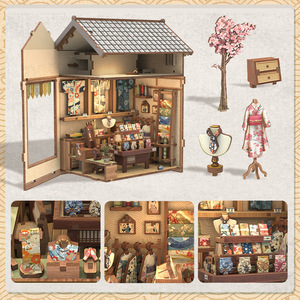บ้านจิ๋วสไตล์ญี่ปุ่น CuteBee ชุดตัวต่อ DIY ธีมซากุระโอคิโมโน ของเล่นสร้างสรรค์สำหรับเยาวชน - Product Image 5