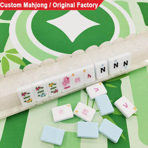 Custom Light Purple American <b>Mahjong</b> Tiles 4-Layer Dark Luxury Acrylic Foldable Automatic Casino Gambling Portable Modern Game - Product Image 1