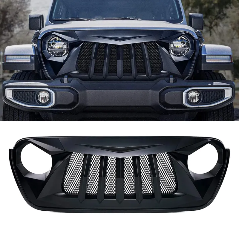 Spedking high quality JL JT accessories 4x4 offroad Front car Grille For JEEP Wrangler