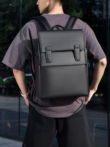 New Casual Fashion High End Business <b>Laptop</b> <b>Backpack</b> Oxford Unisex Waterproof Geometric Zipper Magnetic Flip Design - Product Image 3